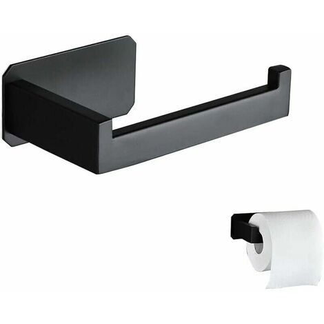 Toilet Paper Holder Stainless Steel Original Wall Mounted Toilet Paper Holder Without Drilling Black Toilet Paper Holder 3M Adhesive For Decoration Bathroom WC Kitchen Accessory (1/5)