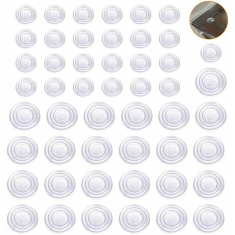 50 furniture pads 2mm thick transparent elastic pads (1/5)