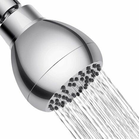 High Pressure Shower Head Anti-Clog Fixed Shower Head for Room - Even at Low Water Flow, Chrome (1/5)