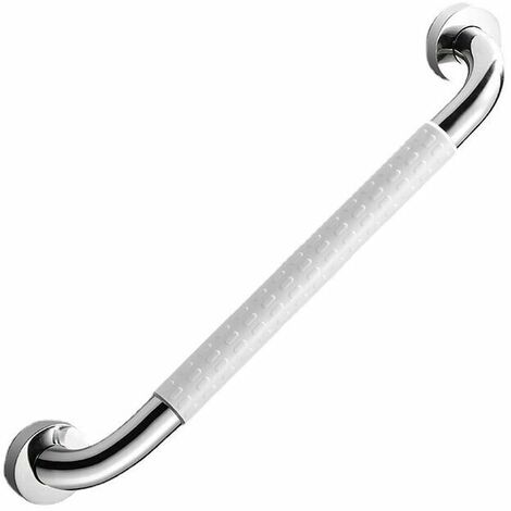 Toilet grab bars, stainless steel wall-mounted bathroom grab bars white 40 cm (1/4)