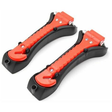 2 Pieces Window Breaker Seat Belt Cutter, Car Safety Hammer, Emergency Hammer, 2 in 1 Seat Belt Breaker and Emergency Window Breaker, Essential Safety Tools for Cars