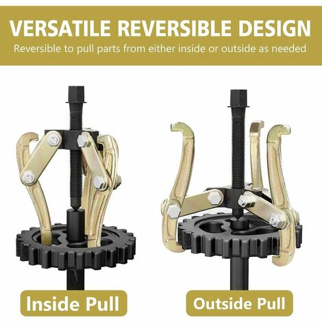 3 4 6 inch 3 Jaw Gear Puller ¨C Gear Removal Tool for Sliding Gears ...