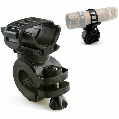 Multifunctional Bicycle Flashlight Clip Holder (Black) (1/5)