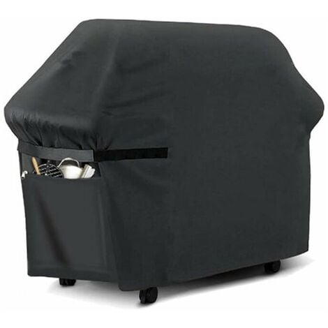 BBQ Cover,Gas BBQ Cover,Durable 210D Oxford BBQ Protection Tarpaulin Cover Suitable for Weber,Brinkmann,Char Broil etc,UV,Water and Tear Resistant (145x61x117cm)
