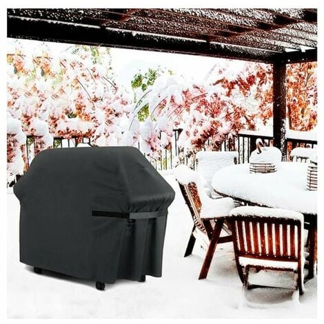 BBQ Cover,Gas BBQ Cover,Durable 210D Oxford BBQ Protection Tarpaulin Cover Suitable for Weber,Brinkmann,Char Broil etc,UV,Water and Tear Resistant (145x61x117cm)