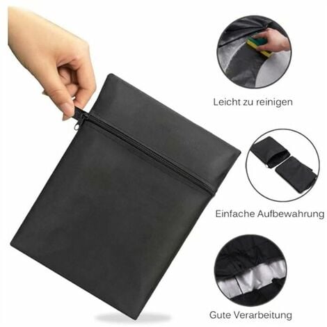 BBQ Cover,Gas BBQ Cover,Durable 210D Oxford BBQ Protection Tarpaulin Cover Suitable for Weber,Brinkmann,Char Broil etc,UV,Water and Tear Resistant (145x61x117cm)