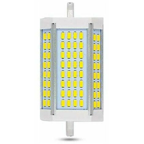 R7S LED 118mm 30W Dimmable Bulb, 3000LM, Cool White 6000K, R7S J118 200W 300W Halogen Pencil Equivalent, 200 Degrees Brightness, R7S 118mm Dimmable LED Lamp for Wall Lamp/Floor Lamp/Spotlight [Energy (1/5)