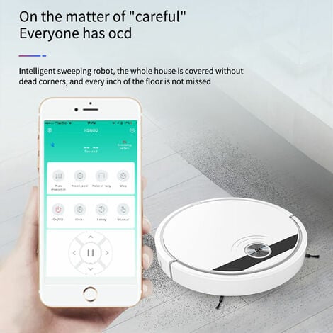 2800PA Wireless Smart Robot Vacuum Cleaner Remote Control Automatic Floor Cleaning Wet Dry Sweeping Machine for Home