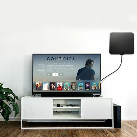 Powerful Indoor TV Antenna Amplified Television Signals 50Miles EU Plug (1/4)