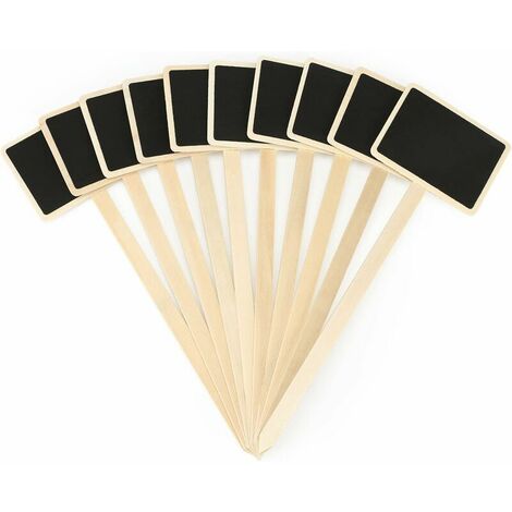 20 Pieces 18.6CM Wood Plant Label Outdoor Vegetable Garden Plant Blackboard Label (1/5)