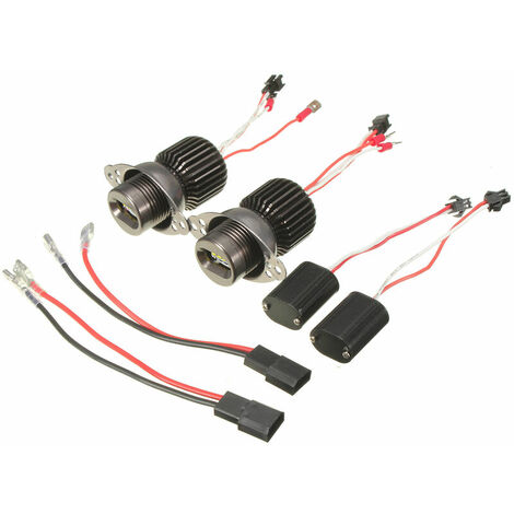 2PCS 20W LED HALO marker WHITE LIGHT ANGEL EYE R5 Rings For BMW E90 E91