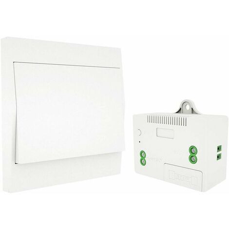 RF433 Wireless Light Switch, Battery Free, Wall Remote Control, Wall Switch, Self Powered, No Wiring, Wall Panel Transmitter (1 Way Kit) (1/5)