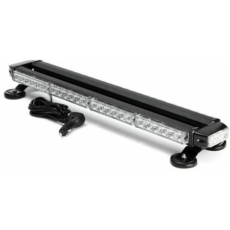 26.5'' 54 LED Amber Double Side Traffic Advisor Strobe Flash Light Bar Universal (1/5)