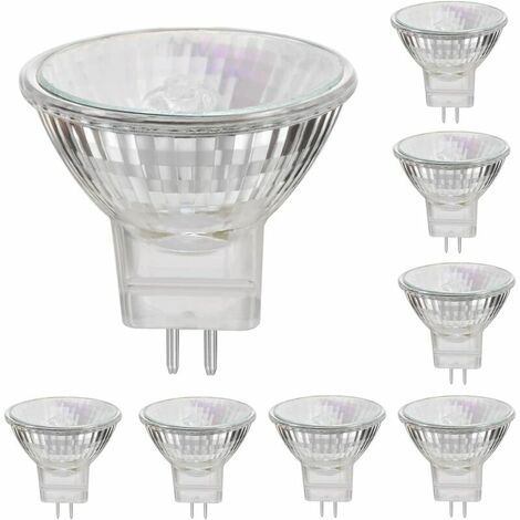 MR11 12V 35W halogen lamps GU4 spot base 2800K warm white, dimmable, pack of 8 (1/5)