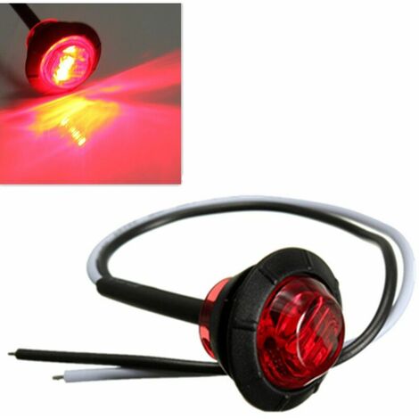 12V 3LED Turn Signals LED Side Signal Lamp For Trailer Truck Truck (1/4)