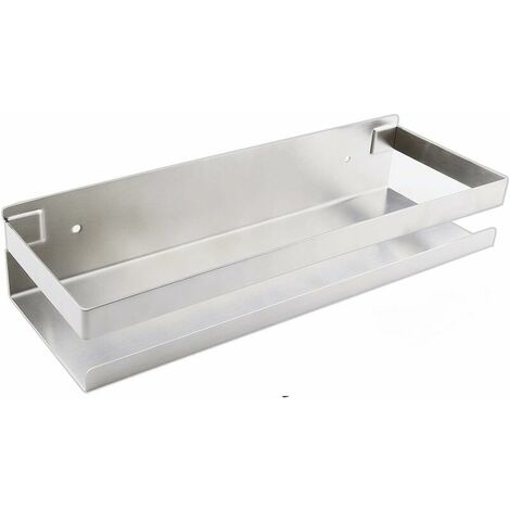 Bathroom Wall Shelf 20-40cm Modern Matte Black Bathroom Kitchen Shower Brushed（30X10.5X6cm）