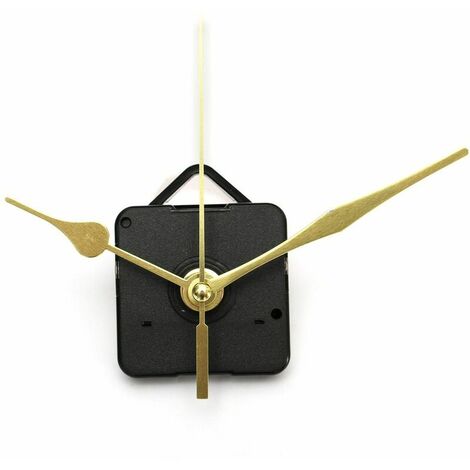 1x Movement Silent Quartz Clock Mechanism 3 Hands Decorative Gold WASHED (1/4)
