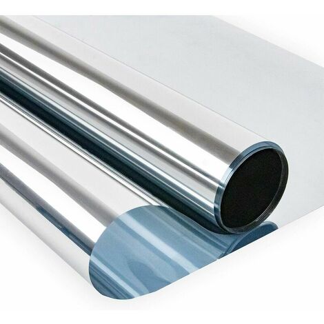 Window Film Privacy Window Film Mirror Window Film One Way Anti Heat Anti UV Privacy Protection for Window Office Home Store 40×300CM (1/5)
