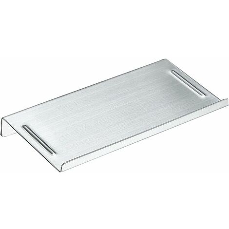 Wall Mounted Stainless Steel Bathroom Phone Holder Phone Shelf Anti-Slip Style and Chrome Polished (Brushed Silver)