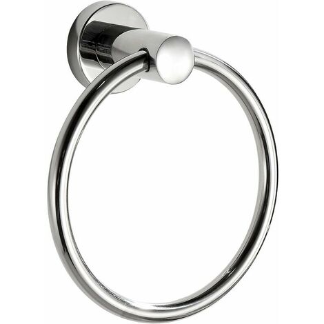 Contemporary style towel ring in chrome plated 304 stainless steel (1/5)