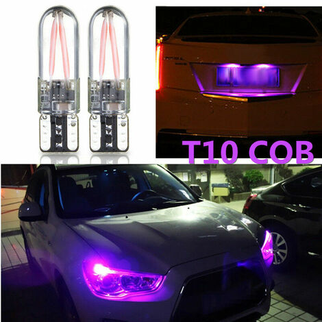 2pcs T10 COB Dashboard License Plate Light Bulb (1/4)