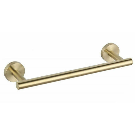Towel Rack with Drilling, 304 Stainless Steel Towel Rack, Bath Towel Rack Brushed Nickel Towel Holder for Bathroom, Kitchen, Gold, 30cm (1/5)