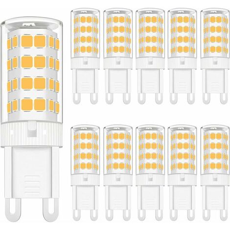 G9 LED Light Bulbs Dimmable, 5W LED Small Corn Bulb Warm White, 360° Beam Angle Energy Saving Light Bulbs for Home Lighting LED Lamp 10 Pack (1/5)