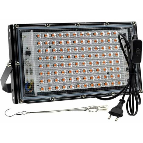 LED Grow Light Grow Light Full Spectrum Panel Lamp for Indoor Plant Flower Micro Greens Succulents (100W)