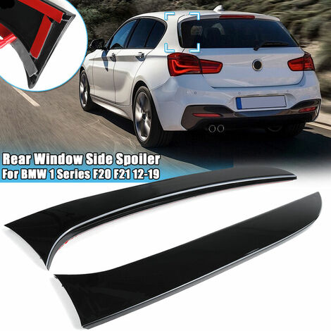 A Pair Vertical Rear Side Window Canard Spoiler Air Splitter For BMW 1 Series F20 (1/5)
