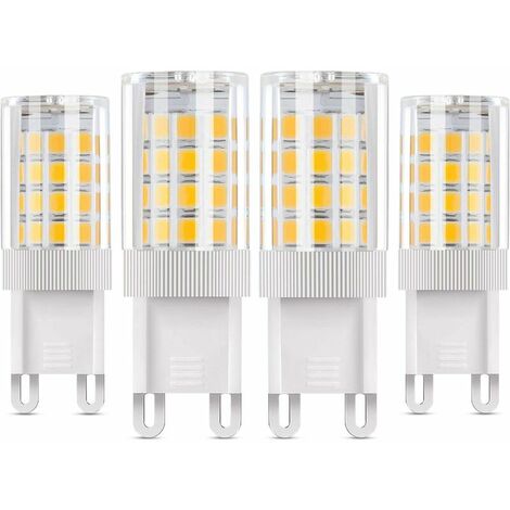 G9 LED Light Bulb, 5W Equivalent to 50W Halogen Lamps, 4 PCS Warm White 3000K LED Lamps, 360° Beam Angle, AC85-220V, 360LM, Not Dimmable (1/5)