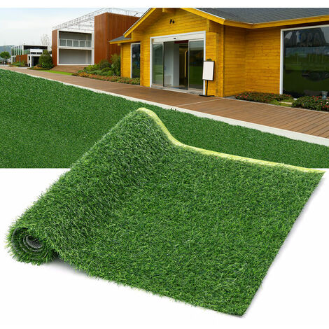 1.6x6.6ft 0.5x2m Artificial Grass Fake Turf Synthetic Landscape Faux Lawn Patio Mat Garden