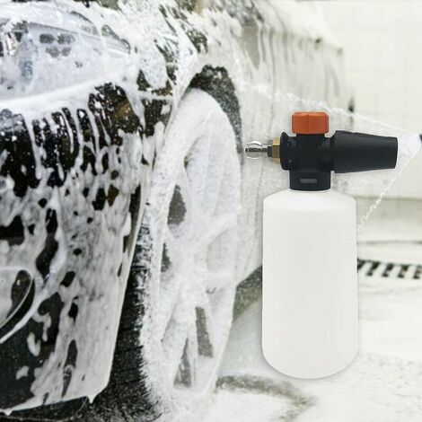 Snow Foam Lance, 750ml Soap Foam High-Pressure Washer Jet Wash Car Wash Gun 1/4 Quick Release with Adjustable Nozzle Car Washing for Karcher K Series K2 K3 K4 K5 K6 K7 Pressure Washer