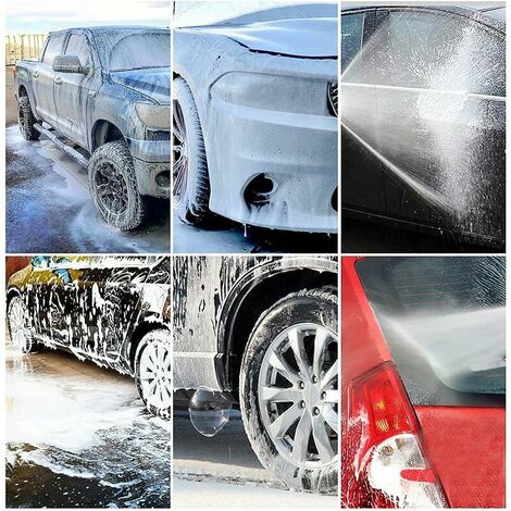 Snow Foam Lance, 750ml Soap Foam High-Pressure Washer Jet Wash Car Wash Gun 1/4 Quick Release with Adjustable Nozzle Car Washing for Karcher K Series K2 K3 K4 K5 K6 K7 Pressure Washer