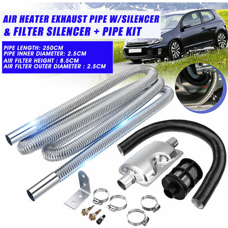 Exhaust Pipe 24mm Exhaust-Silencer 25mm Air Filter For Air Diesel Heater (1/5)