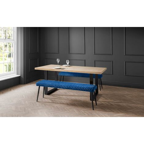 Luxe Low Bench , Blue
