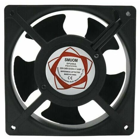 Ventilateur axial pour boîte de cheminée Insérable Haute température Pales en métal Silencieux Universel 120 x 120 x 38 mm