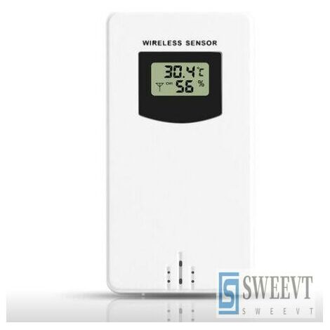 Accessoires de Station Météo - Capteur sans Fil, Sonde Moniteur de Température, Capteur de Remplacement Extérieur Blanc Neutre 53.4 x 9.6 cm, 1 Pièce (1/3)
