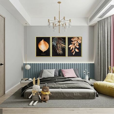 Wall Decoration Picture - Premium Poster Set for Home, Office, Living Room, Bedroom, Kitchen - Modern Style - Canvas Print - Unique Decoration - 30 x 40 cm - 3 Pieces - No Frame
