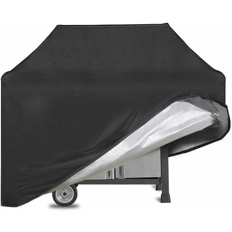 Barbecue Cover, Barbecue Protective Cover Barbecue Cover, Anti-UV Barbecue Protective Cover for Weber, Holland (Black) (1/5)