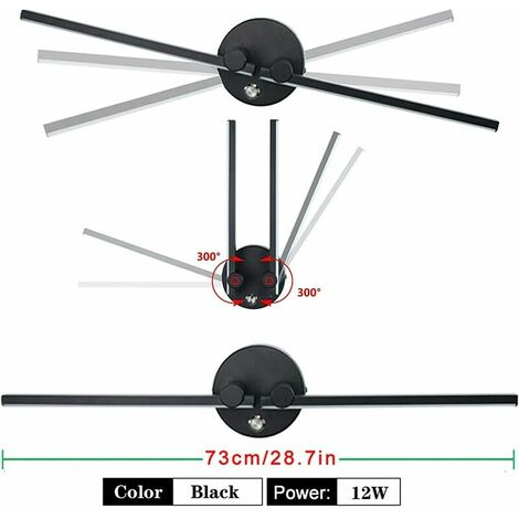 Wall Light with Switch, Touch Control 12W Dimmable Indoor LED Wall Lamp, Bedside Lamp 300Ḟ Adjustable Wall Lighting for Soggiorno Camera da letto Studio Ufficio Bagno Hotel [Cla