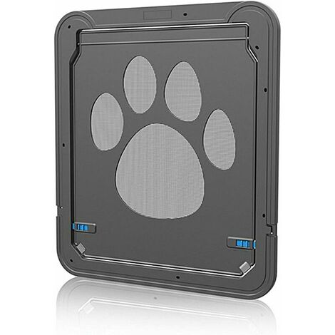 Cat Flap, Cat Flap Dog Cat Door with Lock Cat Flaps for Small Pets Cat Mate Locking ABS Easy to Install Black