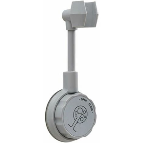 Universal Adjustable Shower Bracket Wall-Mounted Multifunctional Self-Adhesive Strong Attachable Shower Head Holder Bathroom (Color : 03 gray, Screw Hole Distance : 1 pc) (1/5)