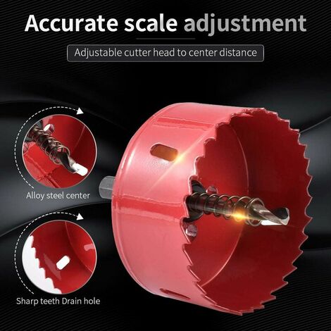 M42 HSS Bi Metal 115mm Hole Saw Trepan Saw For Iron Aluminum Wood Drywall Pipe Plastic