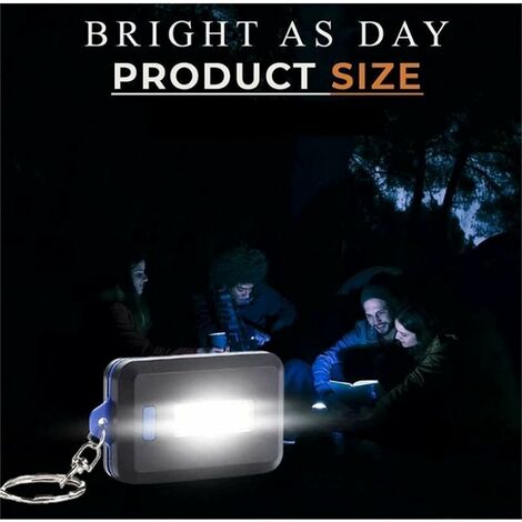Mini LED Torch Keychain, Mini Keychain Light Key Light with Keyring ...
