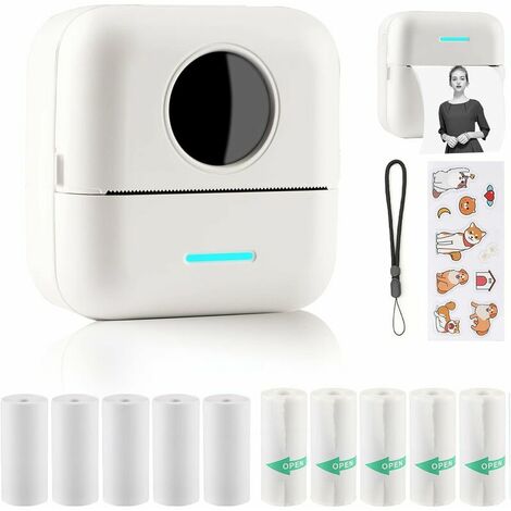 Mini Label Printer Mini Photo Printer for Smartphone Sticker Thermal Printer Photo Printer for Journal Travel Logo Notes Journal List Memo (1/5)