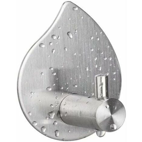 Towel Hook Self Adhesive Bathrobe Hook Towel Hook Stainless Steel Bathrobe for Kitchen Bathroom Living Room Hanging Towels Clothes & Toiletries