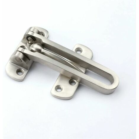 Barrel Bolt Solid Stainless Steel Thicken Door Latches Guard Push Down Bar, Burglar-proof Padlock Door Clasp for Home Apartment Hotel Motel Dormitory (1/5)