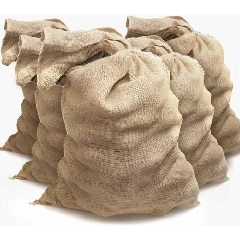 Burlap bags - Jute potato bag – Potato preservation bag – Anti-flooding (60 x 100 cm), Brown (1/5)