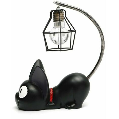 Creative Resin Kiki Cat Animal Night Light, Ornaments Decoration Gift Little Cat Nursery Lamp Breathe LED Night Light (1/5)