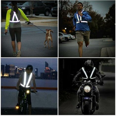 3Pack Reflective Vest Running Gear, Adjustable Safety Vests High ...